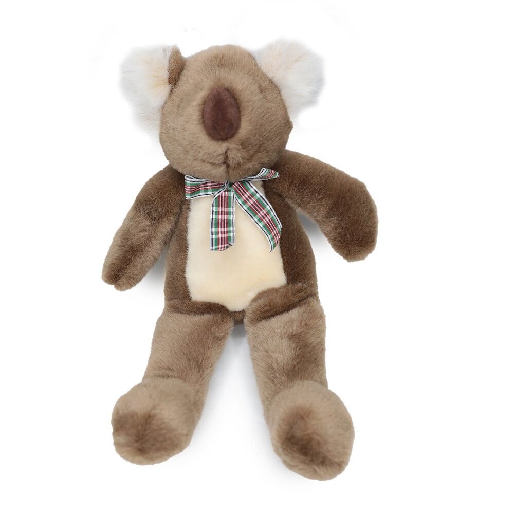 Vintage Manhattan Toy Company Koala Bear Plush Stuffy Toy 1996 Retro Plaid